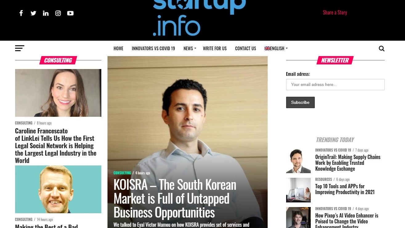 Startup Info Eyal Victor Mamou Interview